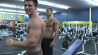 Handsome jocks Kyle and Shawn
