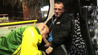 Spanish gay public blowjob Mamada En El Autobus - HQ